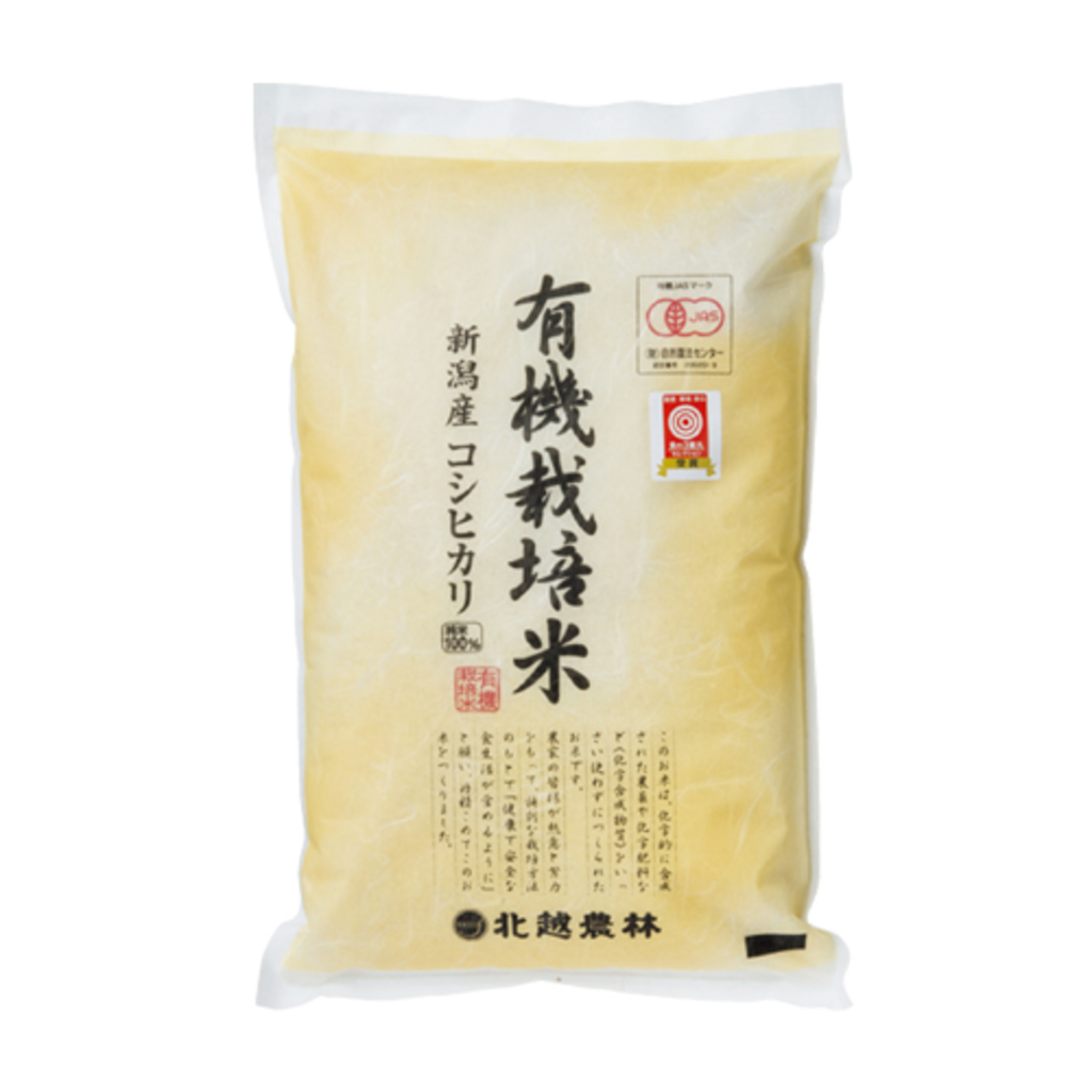 北越農林 新潟県産コシヒカリ有機栽培米