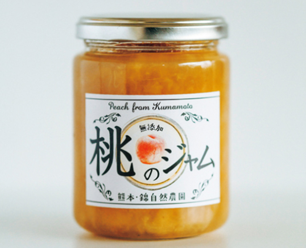 錦自然農園の桃のジャム
