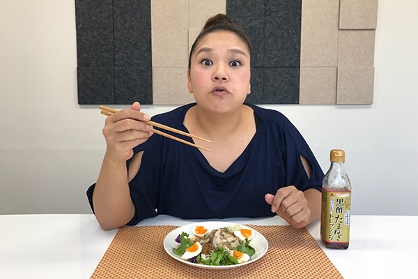 8月のテーマ：ドレッシング　③黒酢たまねぎドレッシング