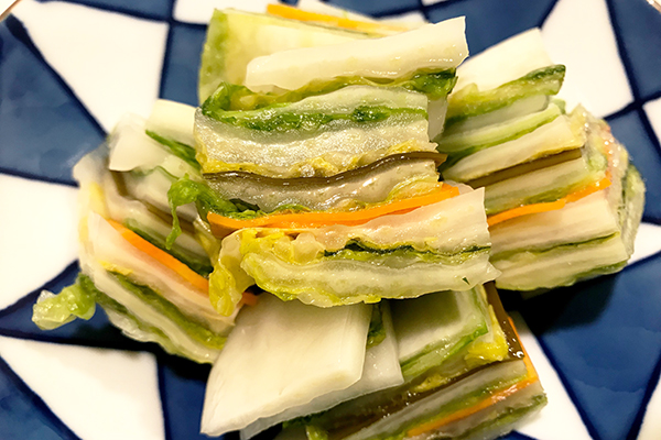 お漬物：近江つけもの山上の『白菜大葉の重ね』