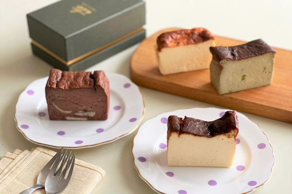 お酒のアテになる 大人のチーズケーキ。 グルテンフリーも魅力。 「ate CHEESE CAKE ~4種のバスク~」