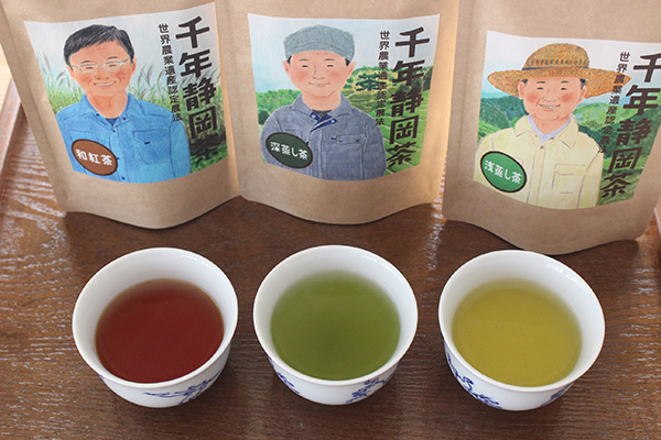バリエーション豊かな静岡茶を手軽に楽しめる「静岡浅間七社巡り」と環境にやさしい茶草場農法を応援する「千年静岡茶」