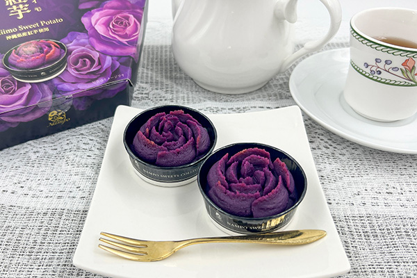 沖縄の新たな魅力を追及した新感覚のお菓子「薔薇甘紅芋」
