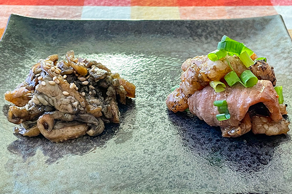 焼肉屋さんの人気メニューを自宅で！炭火で焼いた香ばしい「鶏皮」と 「牛ホルモン」