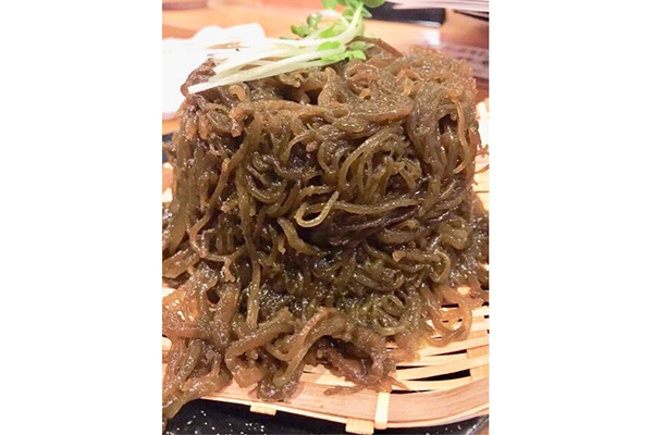 もずくそうめんとして食べたい沖縄の恵み「久米島天然太もずく」