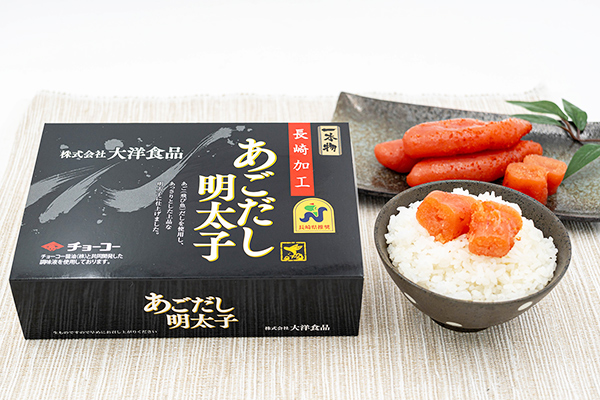 長崎らしい旨み「あごだし」風味でごはんが進む、一番摘み海苔と明太子