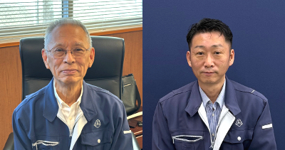 株式会社唐津魚市場 代表取締役社長の井上 啓一郎氏とオンラインショップ担当の樋渡氏