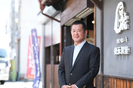 徳永製菓株式会社 代表取締役の上迫豊氏