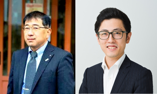 有限会社山村乳業 代表取締役の山村豊裕氏（左）と、御子息の山村卓也氏（右）