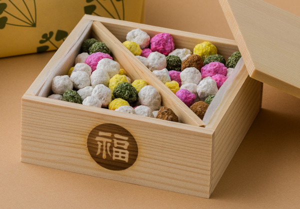 京都で、大正天皇即位の祝事から続く伝統の味。古都の彩りを映した「小町五色豆」
