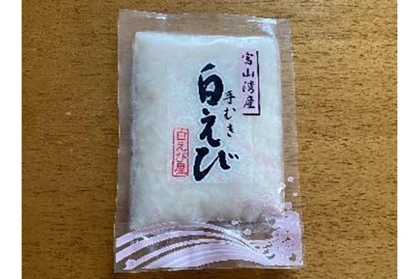 「【単品】手むき白えびお刺身（富山湾産白えび100％）」（100g）